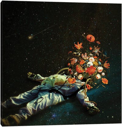 Rebirth II Canvas Art Print - Astronaut Art