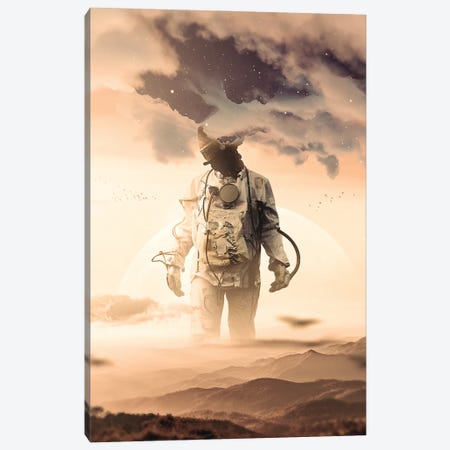 Feet On The Ground, Head In The Clouds Canvas Print #NID451} by Nicebleed Canvas Wall Art