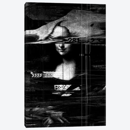 Mona Lisa Glitch Canvas Print #NID45} by Nicebleed Canvas Art Print