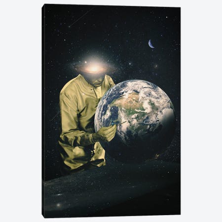 Earth Check II Canvas Print #NID460} by Nicebleed Canvas Art Print