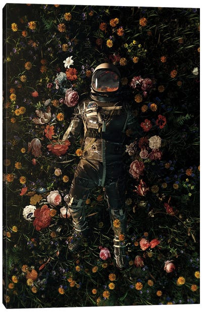 Garden Delights Canvas Art Print - Astronaut Art