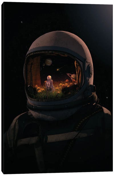 Headspace Canvas Art Print - Astronaut Art