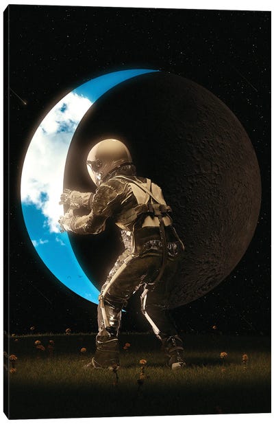 Space Out Canvas Art Print - Astronaut Art