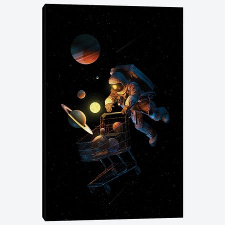 Space Cart Canvas Print #NID494} by Nicebleed Canvas Art Print