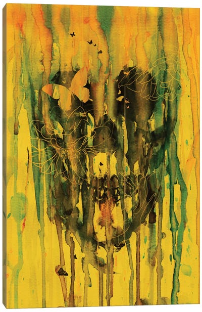 Birth Of Oblivion Canvas Art Print - Mellow Yellow