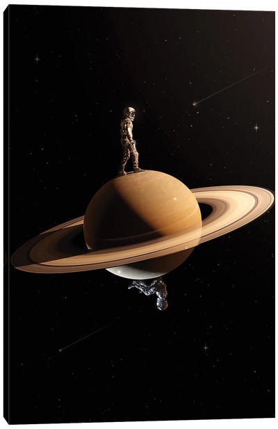 So Close, Yet So Far Canvas Art Print - Saturn Art