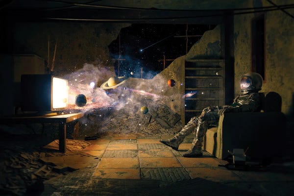 Edgy Bedroom: Cosmic Channel II by Nicebleed