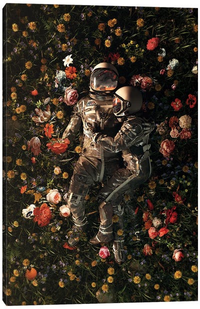 Garden Delights II Canvas Art Print - Astronaut Art
