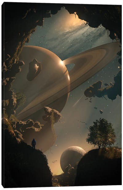 A New World Canvas Art Print - Saturn Art