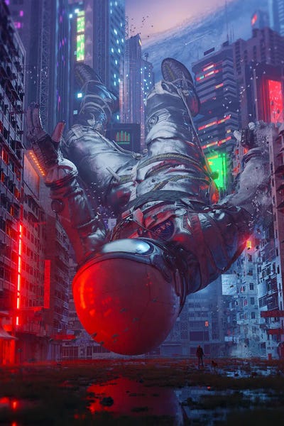 The Visitor by Nicebleed canvas print