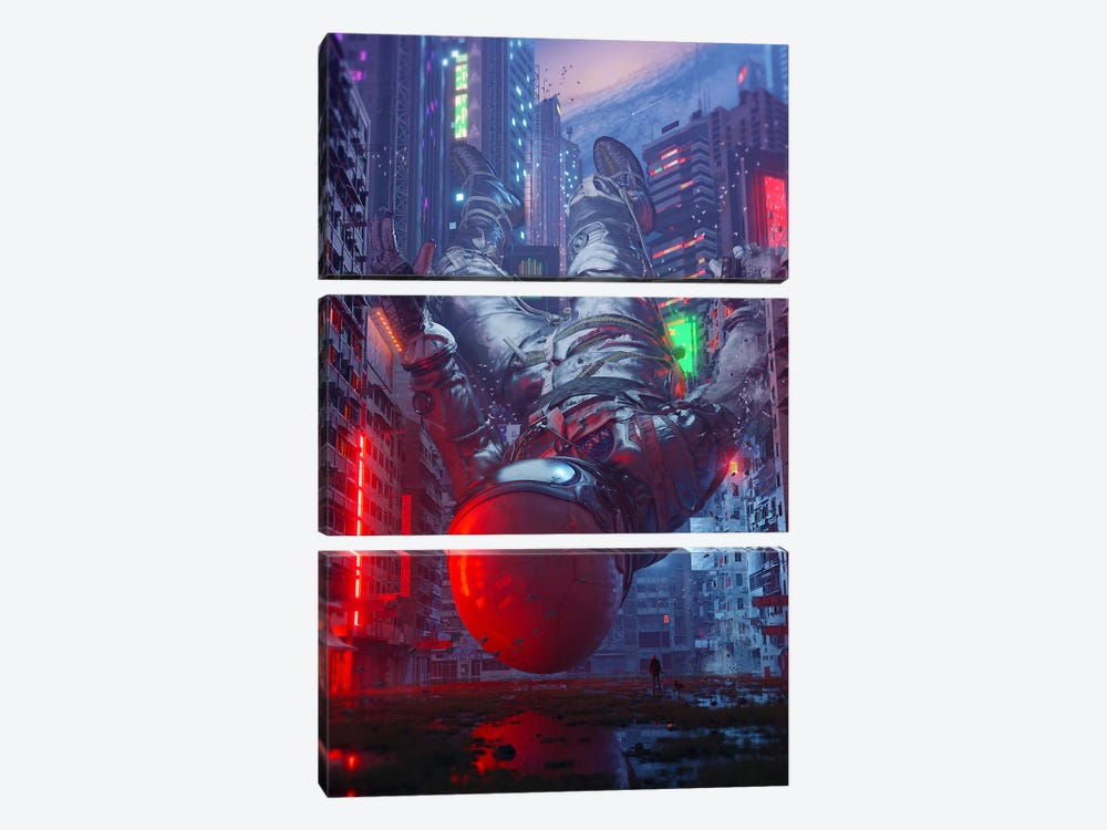 The Visitor by Nicebleed 3-piece Canvas Art Print