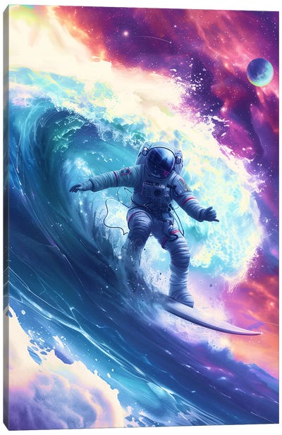 Space Surfing III Canvas Art Print - Nicebleed