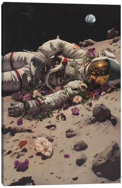 Lunar Disaster Canvas Art Print - Nicebleed