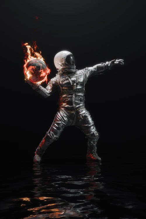 Planet Thrower by Nicebleed wall art