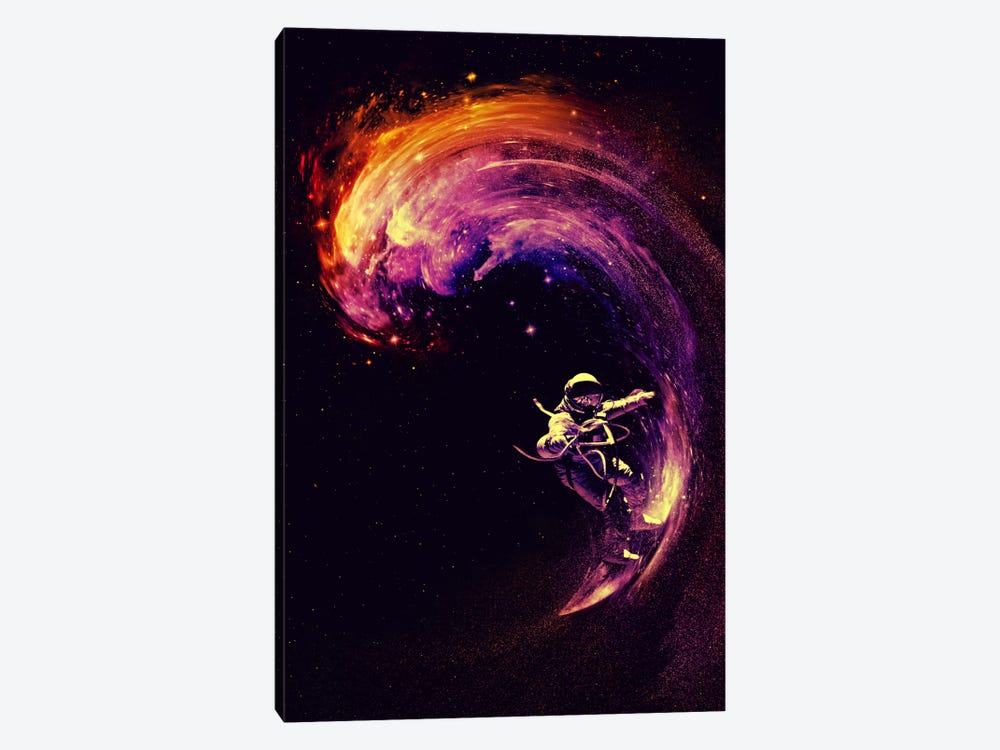 Space Surfing by Nicebleed 1-piece Canvas Art