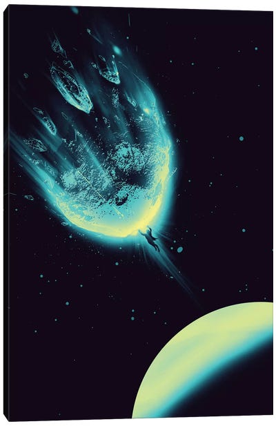 There Is No Planet To Save Canvas Art Print - Comet & Asteroid Art