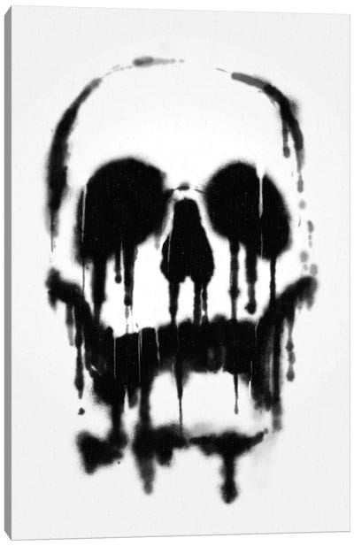 Skull Canvas Art Print - Naked Bones