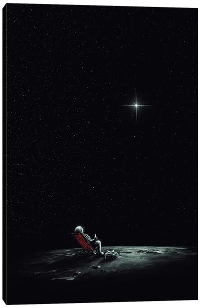 Space Chill II Canvas Art Print - Astronaut Art
