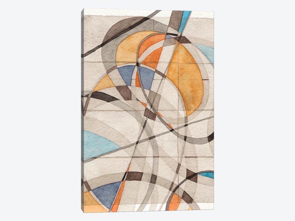 Ovals & Lines I by Nikki Galapon 1-piece Canvas Artwork