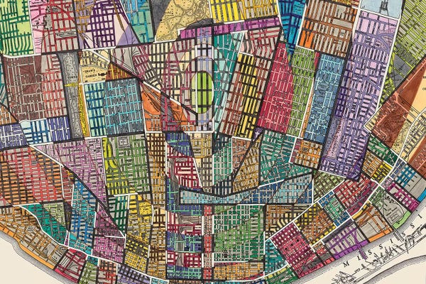 Missouri: Modern Map Of St. Louis by Nikki Galapon