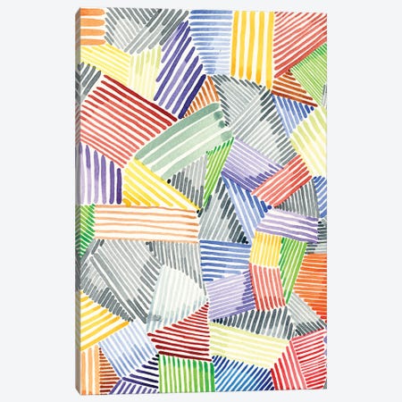 Crosshatch Quilt I Canvas Print #NIK54} by Nikki Galapon Art Print