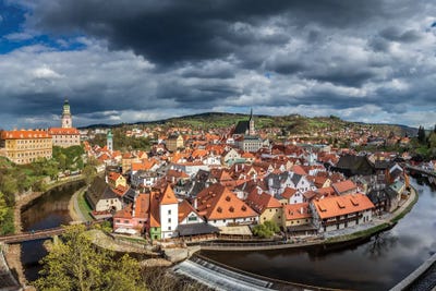 Cesky Krumlov, Czech Republic by Jim Nilsen multi panel art