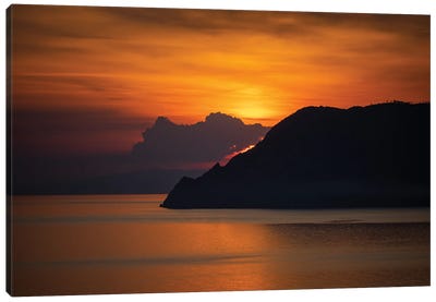 Cinque Terre Sunset, Italy Canvas Art Print - Jim Nilsen