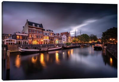 Delfshaven Evening, The Netherlands Canvas Art Print - Jim Nilsen