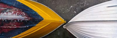 Bow To Bow, Tellaro, Italy by Jim Nilsen canvas print