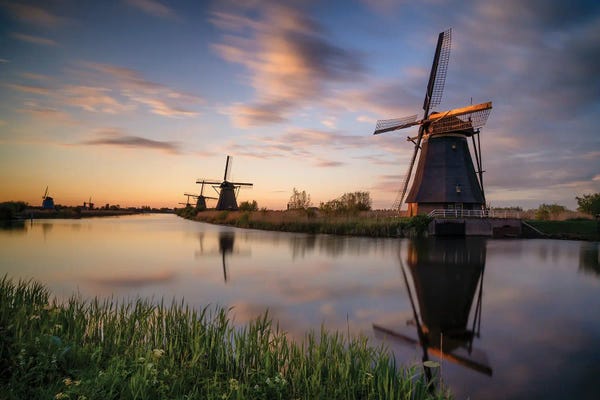 Watermills & Windmills: Kinderdijk Five, South Holland by Jim Nilsen