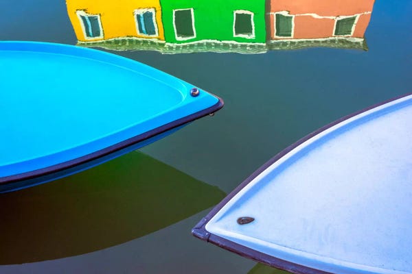 Jim Nilsen: Burano Reflections, Burano, Italy by Jim Nilsen