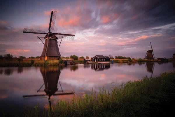 Watermills & Windmills: Kinderdijk Three, South Holland by Jim Nilsen