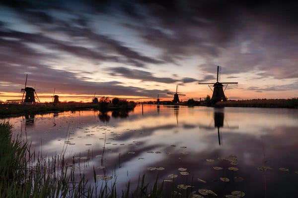 Watermills & Windmills: Kinderdijk Two, South Holland by Jim Nilsen
