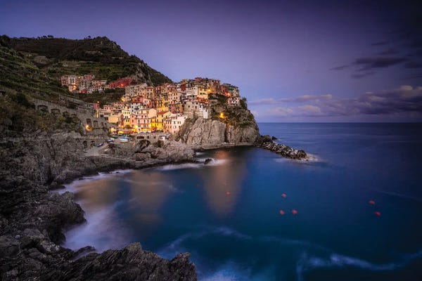 Jim Nilsen: Ligurian View, Manarola, Italy by Jim Nilsen