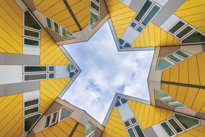 The Cube Houses, Rotterdam, The Netherlands by Jim Nilsen art print