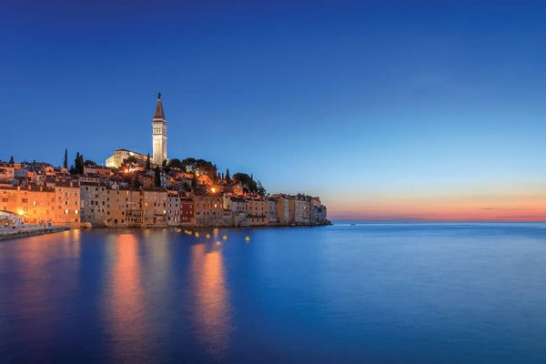 Coastal Villages & Towns: Rovinj Blue, Rovinj, Croatia by Jim Nilsen