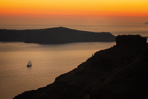 Santorini: Santorini Sunset, Santorini, Greece by Jim Nilsen