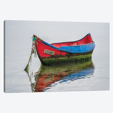 The Lonely Boat, Portugal Canvas Print #NIL157} by Jim Nilsen Canvas Art Print
