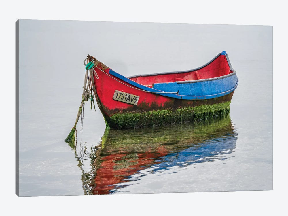 The Lonely Boat, Portugal by Jim Nilsen 1-piece Canvas Wall Art