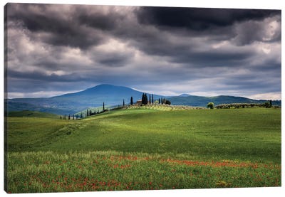 Approaching Storm, Tuscany, Italy Canvas Art Print - Jim Nilsen
