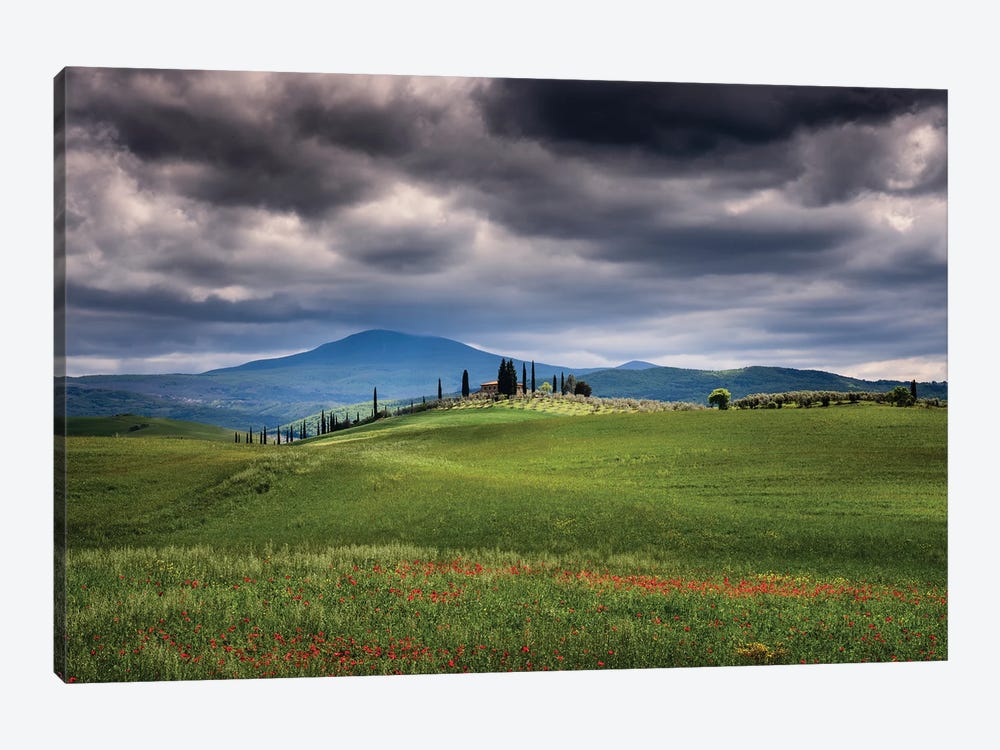 Approaching Storm, Tuscany, Italy 1-piece Canvas Art Print