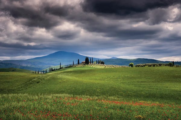 Jim Nilsen: Approaching Storm, Tuscany, Italy by Jim Nilsen