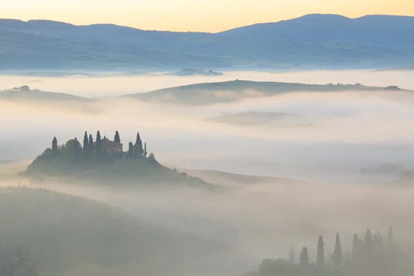 Jim Nilsen: From The Mist, Tuscany, Italy by Jim Nilsen