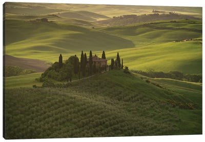In The Valley, Tuscany, Italy Canvas Art Print - Jim Nilsen