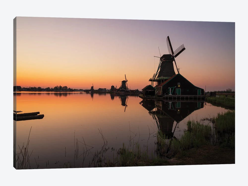 Dutch Sunset, The Netherlands by Jim Nilsen 1-piece Canvas Wall Art