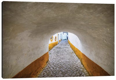 Obidos Passage, Portugal Canvas Art Print - Jim Nilsen