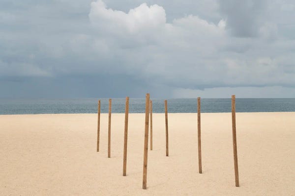 Jim Nilsen: On The Beach, Nazare, Portugal by Jim Nilsen