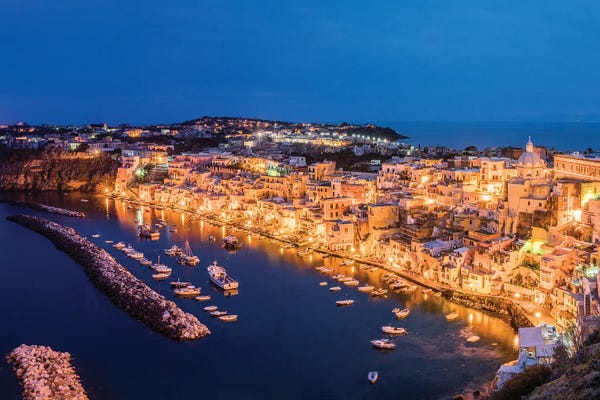 Jim Nilsen: Procida Blue, Procida, Italy by Jim Nilsen