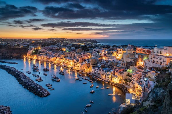 Procida: Procida Dusk, Procida, Italy by Jim Nilsen