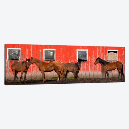 A Meeting At The Red Barn, Palouse, Washington Canvas Print #NIL1} by Jim Nilsen Canvas Art Print